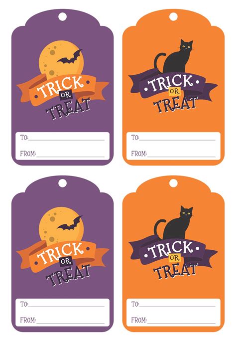 halloween treat bag stickers